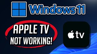 Apple TV app Not Working or Not Opening on Windows 11  10 [upl. by Adnorat]