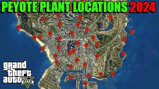 Peyote Plants Locations Map 2024  Where To Find The Peyote Plants  GTA 5 Online [upl. by Ennayehc]