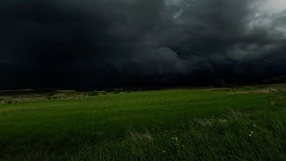 Dark Thunderstorm Approaching Over Valley  Calm Before the Storm Ambience  3 HOURS [upl. by Nrubyar]