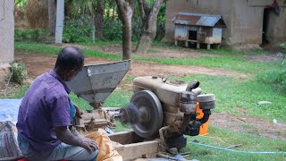 Rice Milling Process  Combined Rice Mill Machine  Traditional Rice HuskerHuller [upl. by Shep]