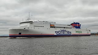 Rejs największym i najnowocześniejszym promem Polfieries Varsovia varsovia polferries prom [upl. by Ednil]