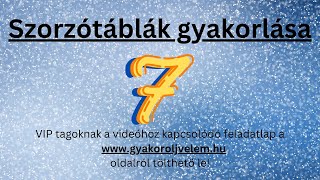 Szorzótáblák gyakorlása 7 Vicces állatok [upl. by Cho962]