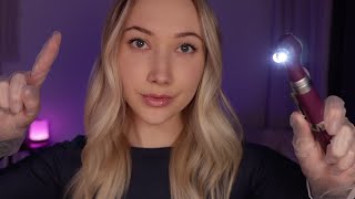 ASMR Detailed Cranial Nerve Exam Relaxing Doctor Roleplay  Eyes Ears Facial Nerve Tests [upl. by Eckmann]