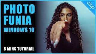 PhotoFunia Windows 10 App Tutorial [upl. by Ree]