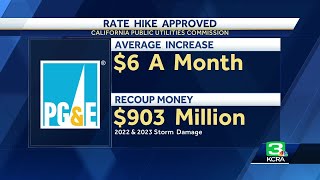 Commissioners approve another PGampE rate hike 4th of the year [upl. by Eiramlatsyrc918]