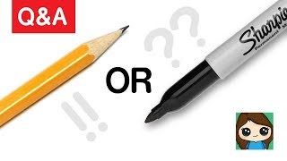 Artist Q amp A Why Do You Use a Sharpie to Draw Pencil or Sharpie [upl. by Micah]