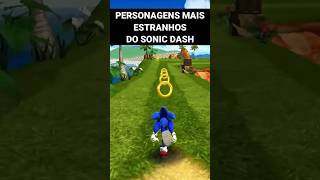 PERSONAGEMS mais ESTRANHOS no SONIC DASH sonicdash sonic [upl. by Kcirdle]