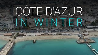 Côte dAzur in Winter French Riviera  Drone  DJI Phantom 3 Pro [upl. by Olethea296]