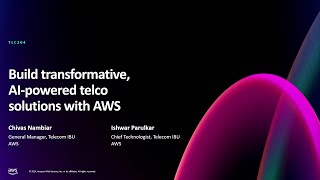 AWS reInvent 2024  Build transformative AIpowered telco solutions with AWS TLC204 [upl. by Nalim264]