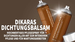 Pflege für Dichtungen Tür Fenster Stahlzarge Auto Dichtung 🧽 Dichtungspflege Dichtungsbalsam Dikara [upl. by Ynot]