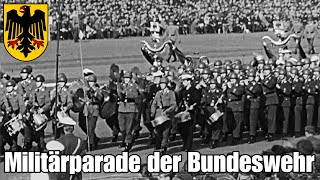 Die größte Militärparade der Bundeswehr in Wunstorf 1963  Preußens Gloria  MusikkorpsMilitärmusik [upl. by Aicssej]