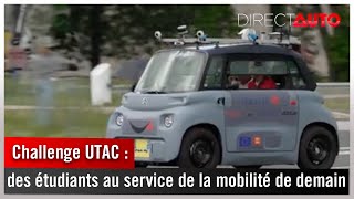 Magazine  Challenge UTAC  les étudiants au service de la mobilité de demain [upl. by Averat]