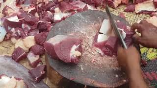 Meat cutting process beef kabab lamb [upl. by Damle]