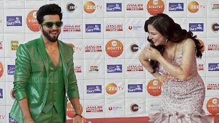 Shraddha Arya and Dheeraj Dhoopar arrives at Zee Rishtey Awards 2024 [upl. by Notsuh]