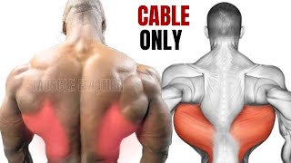 5 BEST LAT WORKOUT WITH CABLE ONLY ONLY AT GYM [upl. by Urata]