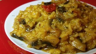 Risotto con champiñones y tomates secos vegano [upl. by Ettesil]