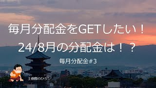 24年8月の分配金について 毎月分配金3 [upl. by Emmeline]