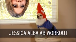 Jessica Alba Ab Workout [upl. by Anel]