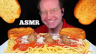 ASMR SPAGHETTI amp MEATBALLS MUKBANG No Talking EATING SOUNDS [upl. by Nowyt701]