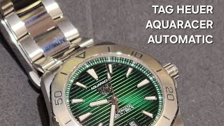 TAG HEUER Aquaracer 40mm Green Edition Automatic Watch [upl. by Omrellug]