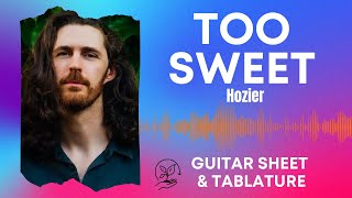 Too Sweet｜Hozier｜Guitar Melody Tutorial  Tablature  Sheet Music [upl. by Llerahs362]