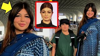 Ayesha Takia Unrecognizable After Plastic Surgery Spotted At Mumbair Airport [upl. by Thorr913]