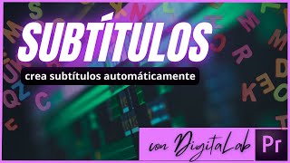 Crear subtítulos automáticamente en Premiere Pro [upl. by Nostaw]