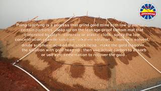 Extraction of gold by heap leaching [upl. by Martsen]