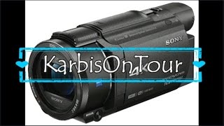 Sony FDR AX53  Unser neues Spielzeug ein Ultra HD Camcorder  Unboxing  KarbisOnTour [upl. by Adnahc194]