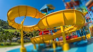 Bombora Zone Kids Slides  Jamberoo Action Park [upl. by Nodnelg]