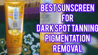 ponds light sunscreen review 🤩 sunscreen for Dark spot tanning pigmentation removal ponds light SPF [upl. by Elkraps]