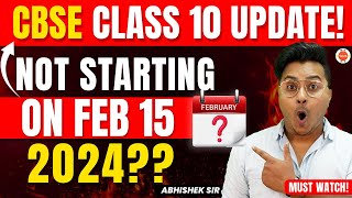 CBSE Class 10 Boards Will Not Start on Feb 15 2024😱 WHY  10th Class Updates 202324 [upl. by Yboj]