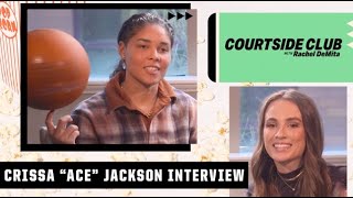 Crissa Jackson on being most followed basketball player on TikTok  Courtside Club w Rachel DeMita [upl. by Verene]