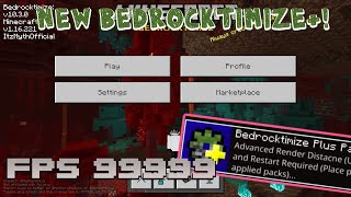 Bedrocktimize Client UPDATE Bedrocktimize Plus with Advanced Render Distance Minecraft Bedrock [upl. by Uuge97]