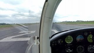 PA38 TAKEOFF FROM NOTTINGHAM CITY AIRPORT [upl. by Eliath515]