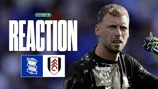 REACTION  Ryan Allsop  Birmingham City 02 Fulham [upl. by Haskel]