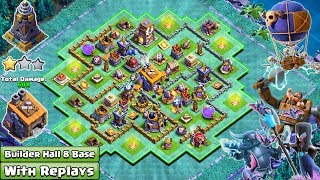 NEW Best Builder Hall 8 BH8 Layout with Proof  Unbeatable Builder Hall 8 Base Design  COC 2018 [upl. by Anoyi]