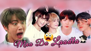 Taekook amp Yoomin  ftjin Hindi song 💗 Maa Da Laadla 😅 [upl. by Cony]