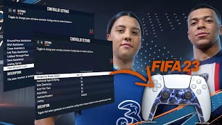 BEST FIFA 23 CONTROLLER SETTINGS FOR QUICK REACTIONTIME  ALL NEW OPTION EXPLAINED [upl. by Eetsim]