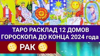 РАК ТАРО РАСКЛАД ДО КОНЦА 2024 года ТАРО ПРОГНОЗ ГОРОСКОП ГАДАНИЕ [upl. by Snowman]