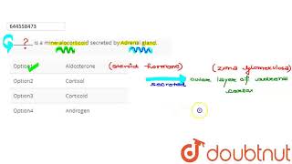 is a mineralocorticoid secreted by Adrenal gland  CLASS 12  QUESTION BANK 2021  BIO [upl. by Aliab999]