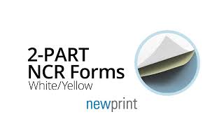 2 Part NCR Carbonless Forms  Newprint [upl. by Yelssew]