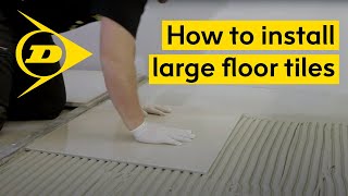 How to install large floor tiles [upl. by Lainey]