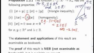 Lecture 2a Math Analysis  properties of the Euclidian norm [upl. by Kenzie]