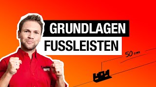 GRUNDLAGEN  Fußleisten richtig montieren Laminat Vinyl und Parkett [upl. by Bondon]