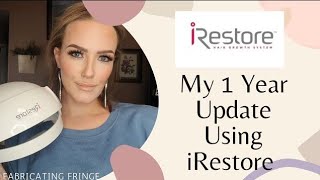 iRestore  My 1 year update lowlevel laser hair therapy LLLT VSG hair loss [upl. by Akcinehs]