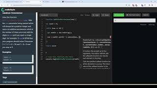 Coderbyte  Additive Persistence  Easy  Solution with JavaScript [upl. by Egdamlat360]