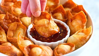 Easy Homemade Crab Rangoon Recipe [upl. by Medor]