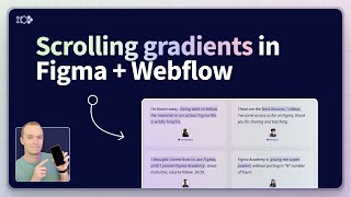 How to create scrolling gradients in Figma  Webflow [upl. by Comfort764]