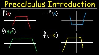 Precalculus Introduction Basic Overview Graphing Parent Functions Transformations Domain amp Range [upl. by Erdeid]